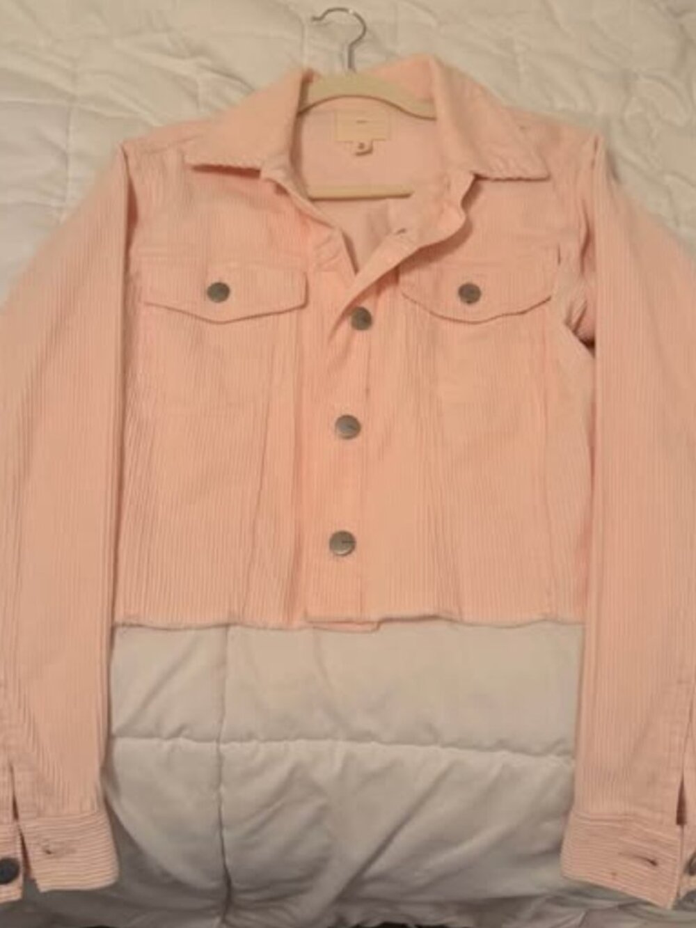 tgla light Pink Corduroy Jacket Size Medium